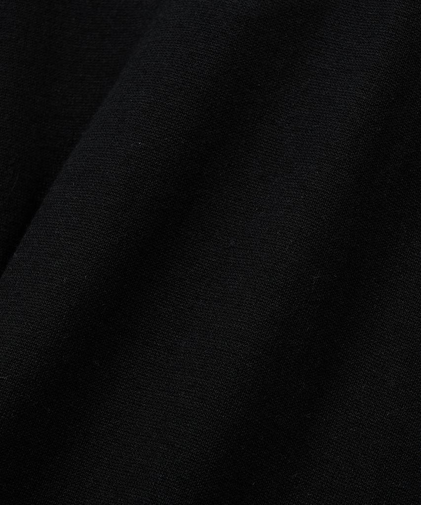 ZIOSONGZIO Silk Blend Whole Garment Turtleneck Black Zi2Kt201Bk