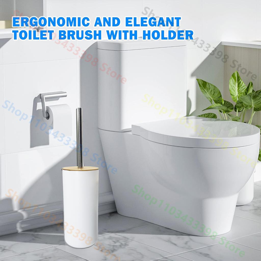 Туалетный ершик с длинной ручкой Пластик Прочный Щетка для чистки Декор для дома Аксессуары для ванной комнаты Съемная Белый Черный Серый Ершик для туалета
