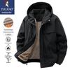 TUCANO Men's Hooded Fleece Lined Utility Jacket