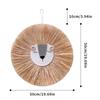 Hand-woven Cartoon Lion Tiger Straw Wall Hanging Craft Cotton Thread Weaving Tapestry Decor