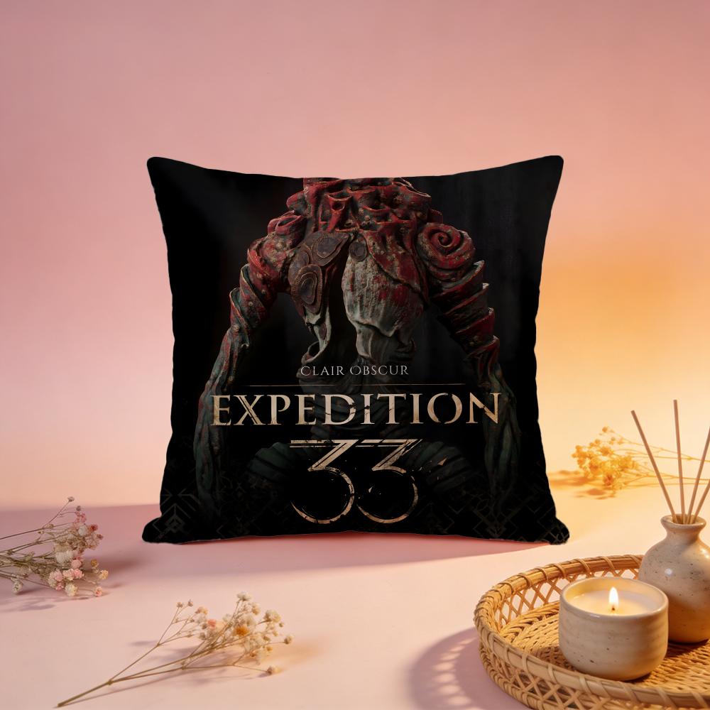 Hot CClair Obscur Expedition 33ed Cushion Cover Comfortable Durable Pillow Cover MultiScene for Home Office Car Sofa