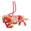 Horse Christmas Ornament Rhinestones Tree Decor Lucky Zodiac Animal Theme Festive Holiday Decoration