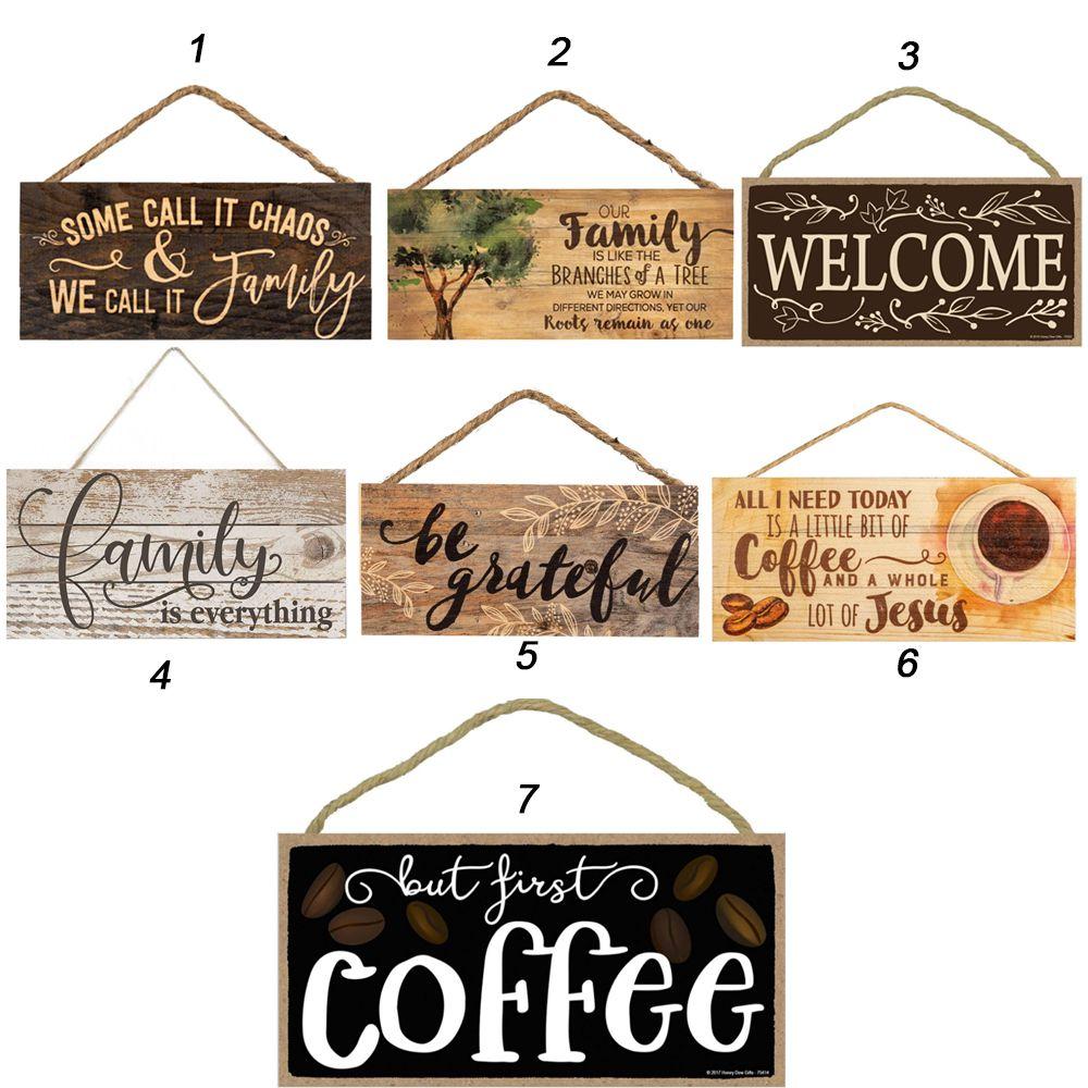 Милая деревенская подвесная декоративная семейная табличка с приветствием, деревянная табличка с приветствием, дверной знак