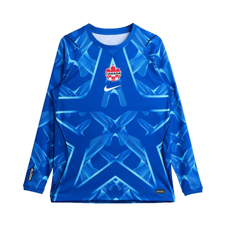 Nike Канада x NOCTA Лонгслив Вратарская футболка Синяя Унисекс Топы IV5873-438