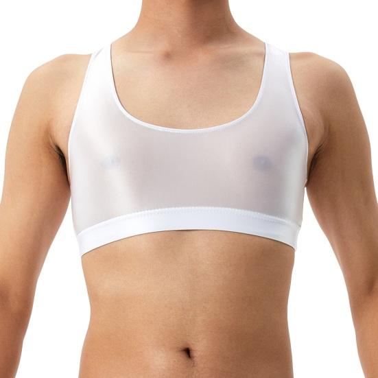 Мужской сексуальный глянцевый шелковистый жилет с круглым вырезом без рукавов, топы на бретельках, сплошной цвет, узкие топы с гладкой поверхностью