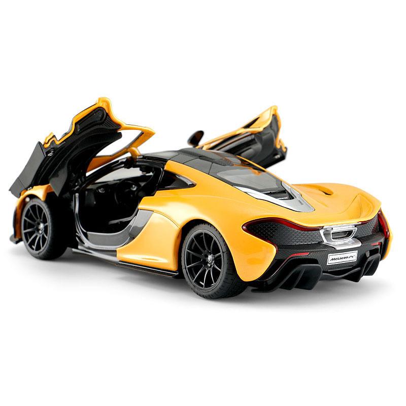 1:24 отлитых под давлением игрушечных легкосплавных автомобиля суперкара McLaren P1; Игрушечный транспорт Модель автомобиля Миниатюрная масштабная модель автомобиля Игрушки для детей