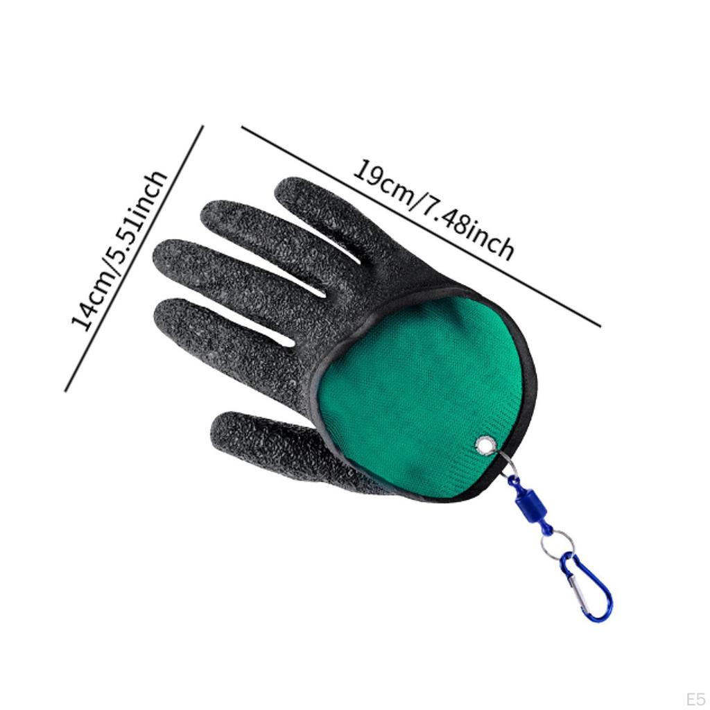 Перчатки для рыбалки нескользящие, устойчивые к проколам, с крючком для работы на открытом воздухе