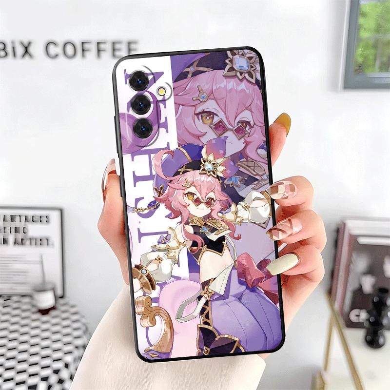 Мягкий чехол для телефона Genshin Impact Anime для Samsung A17 A37 A57 A16 A26 A36 A56 A15 A25 A35 A55 A14 A24 A34 A54 A13 A23 A33 A53 A52