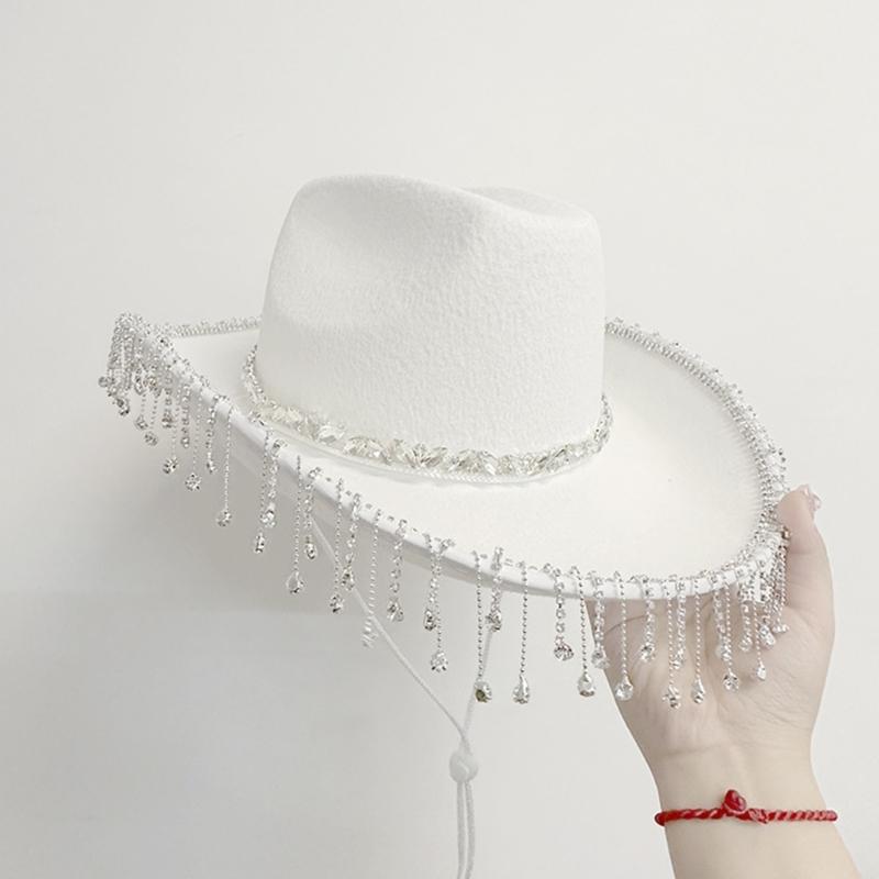 Западная ковбойская шляпа Очки для девичника Ковбойский платок Костюмный набор Женский головной убор Наряд для ночного клуба Хэллоуин