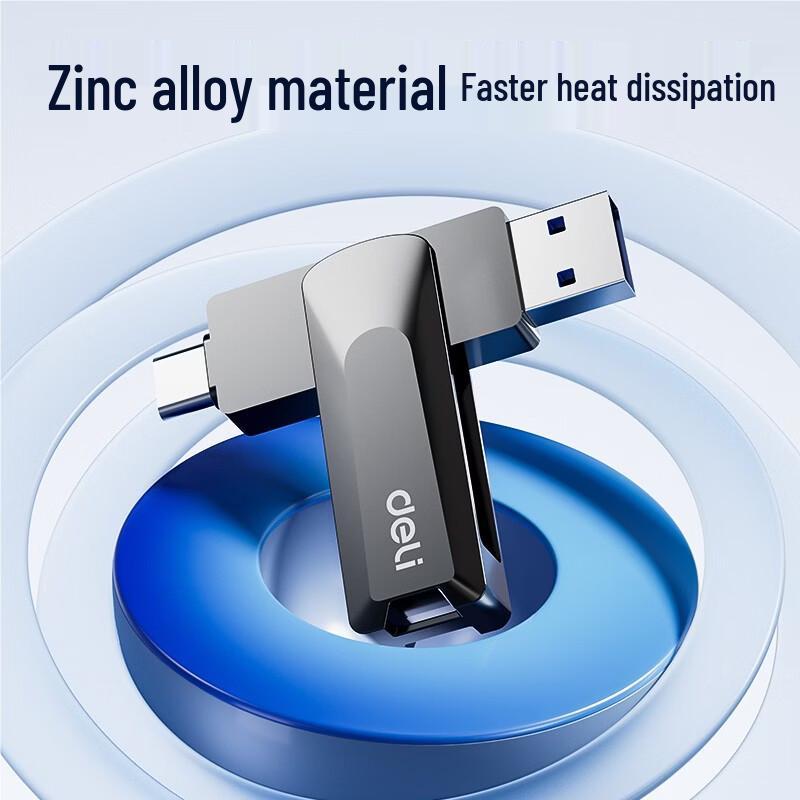 Deli LS331 64GB USB 3.2 Dual-Interface Flash Drive