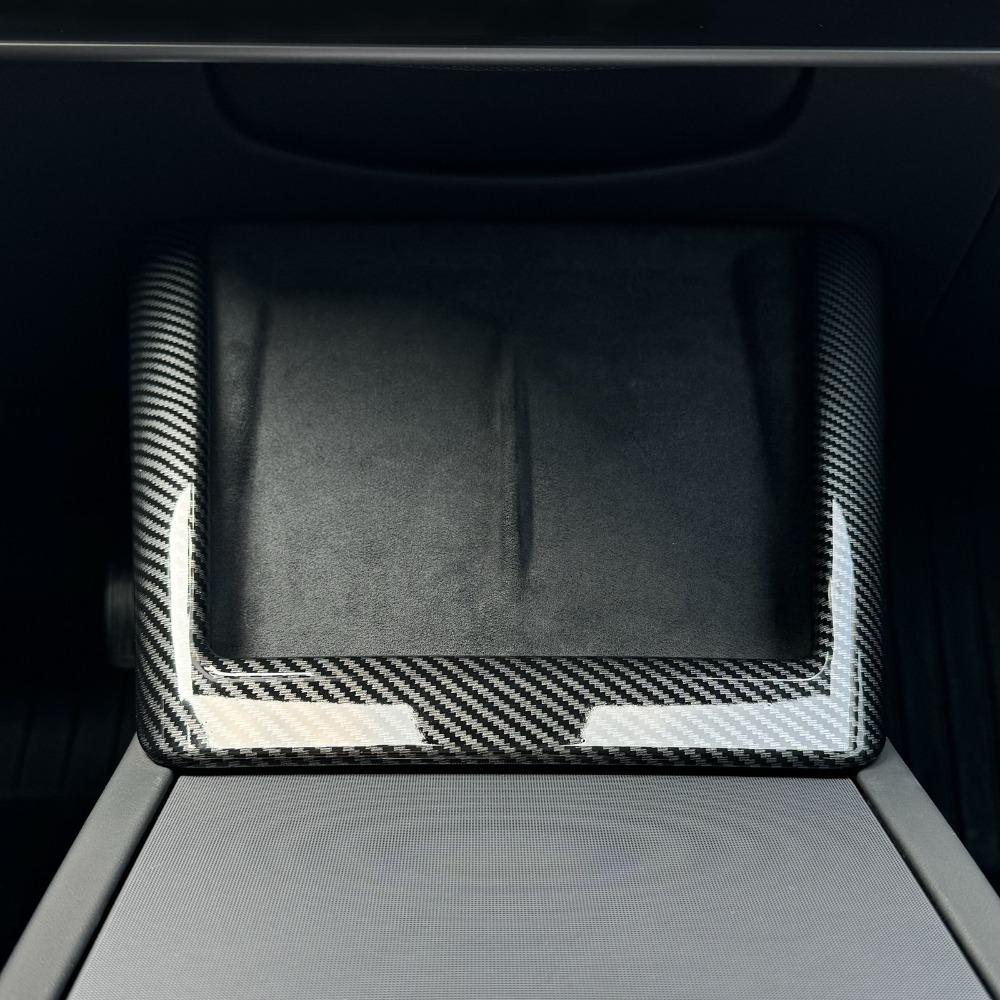 For Tesla Model Y Juniper 2025 Model 3 Highland Car Wireless Charging Silicone Pad Screen Protective Cover Center Panel Stickers