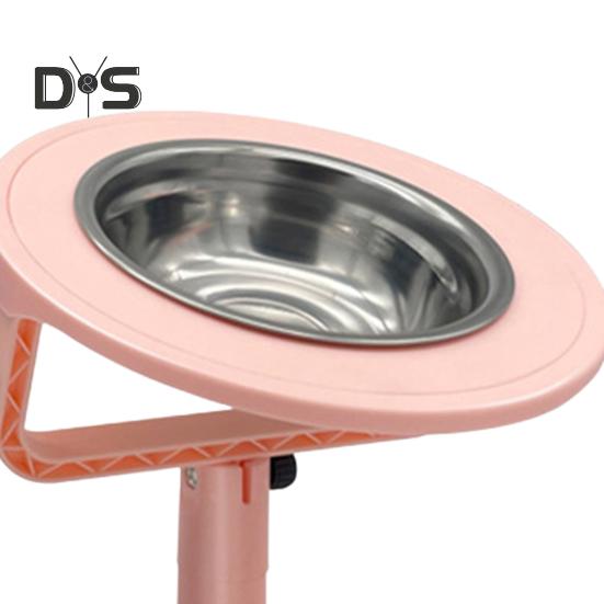 Поднятая миска для кошачьего корма, регулируемая наклонная миска из нержавеющей стали для домашних животных, нескользящая приподнятая кормушка для домашних кошек и собак