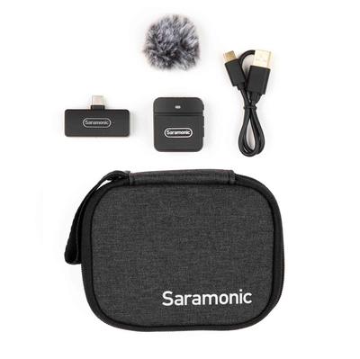 Saramonic Беспроводная микрофонная система Saramonic x выходной терминал-приемник x Черный 2.4G сверхкомпактный (передатчик 1, USB-C 1) Blink100-B5