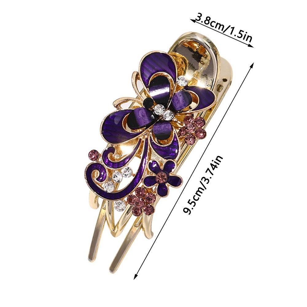 Headwear Alligator Hair Clip Crystal Flower Hairpin Hair Accessories Rhinestone Butterfly Hair Claw