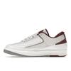 Air Jordan 2 Retro Low Cherrywood Men Sneakers White Cherrywood-Red Light-Steel-Grey DV9956-103