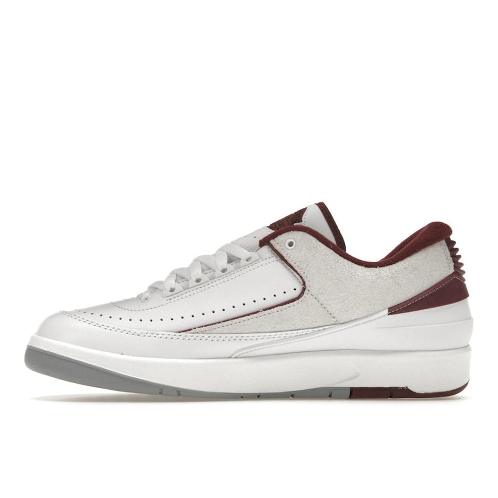 Air Jordan 2 Retro Low Cherrywood Men Sneakers White Cherrywood-Red Light-Steel-Grey DV9956-103