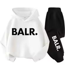 Autumn Warm New York Letter Cool Graphic Print Children Long Sleeve Hoodie +pant Suit 2pcs Set Sweatshirt Boy Girl Kid Sportwear