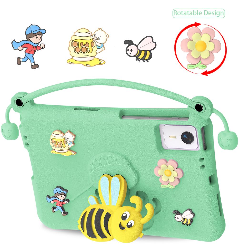 Shockproof Tablet Case with Stand and Handle, Washable EVA Foam Kids-Friendly Protective Cover Fits for , , , 11-inch