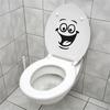 Smile Face Toilet Stickers Diy Personalized Furniture Decoration Wall Decals