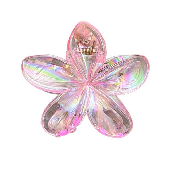 Женская заколка для волос Цветочная форма цветка Задняя часть головы Коготь для волос Украшение для волос Конский хвост Инструмент для укладки волос