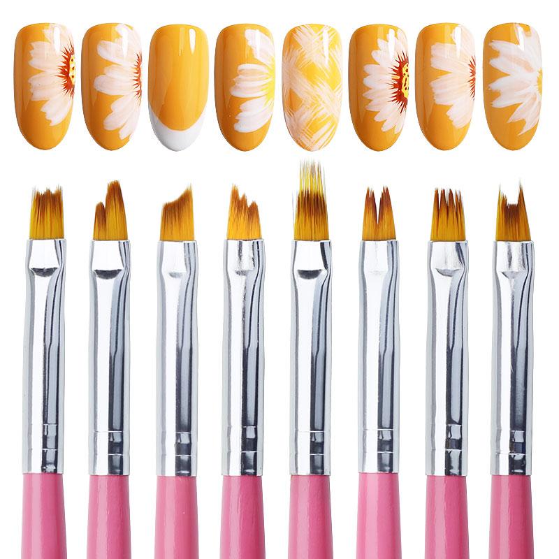 Clou Beaute кристалл акриловая кисть для дизайна ногтей DIY рисунок ногтей резьба УФ-гель наращивание кисть для рисования линии лайнер маникюрные инструменты