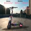 BOYUEDA S5 Electric Scooter 6000W Motor 60V38AH Battery 120KM Range 85KM/H Speed NFC Smart App RGB Lights Off-road E Scooters