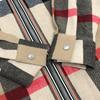 BURBERRY 8050135 Check pattern Apparel Outerwear Shirt Jacket Zip-Up Blouson
