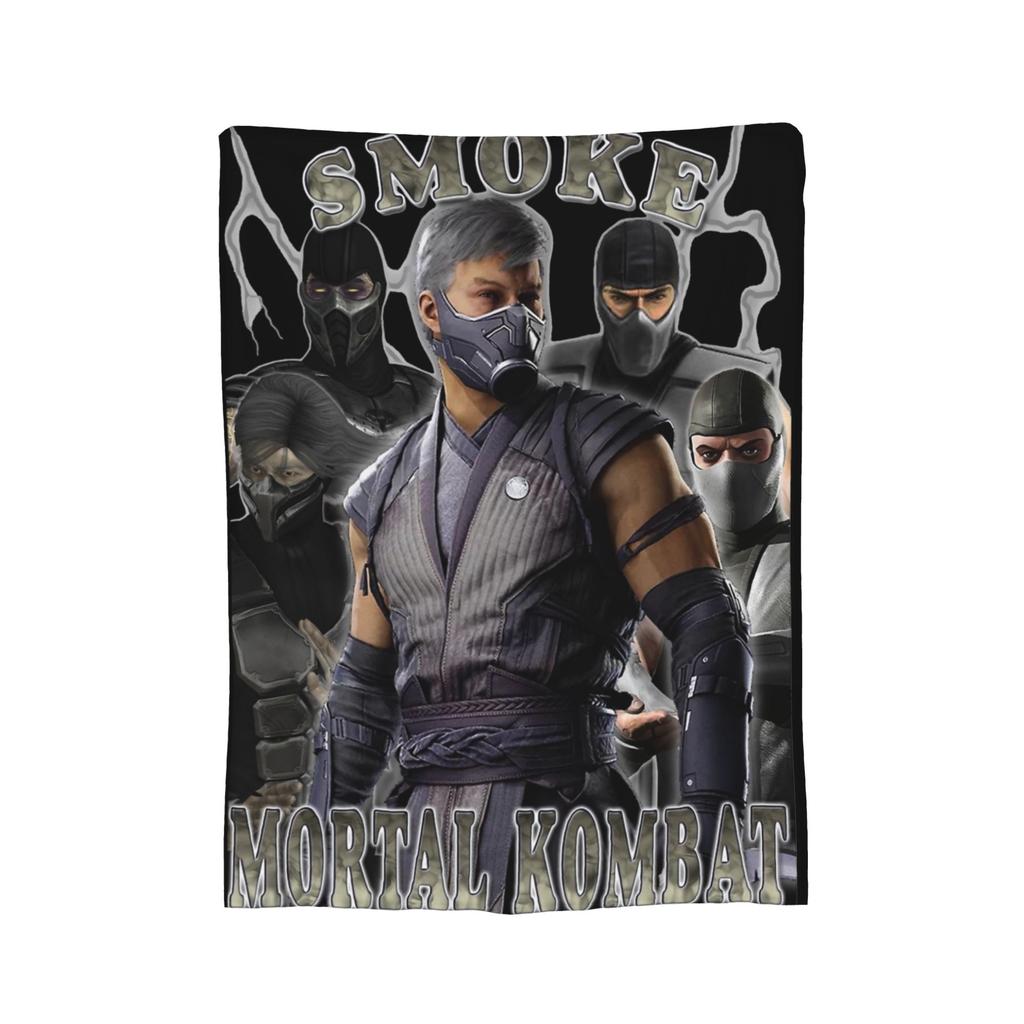 Mortal Kombat Дым MK Пледы Флисовые Теплые Пледы для Спальни Дивана Постельное покрывало