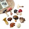 Resin Memo Holder 3D Mushroom Refrigerator Magnet, Fake Decorative Hand Painted Magnets Photo Notes for Whiteboard Cabinet Kitchen