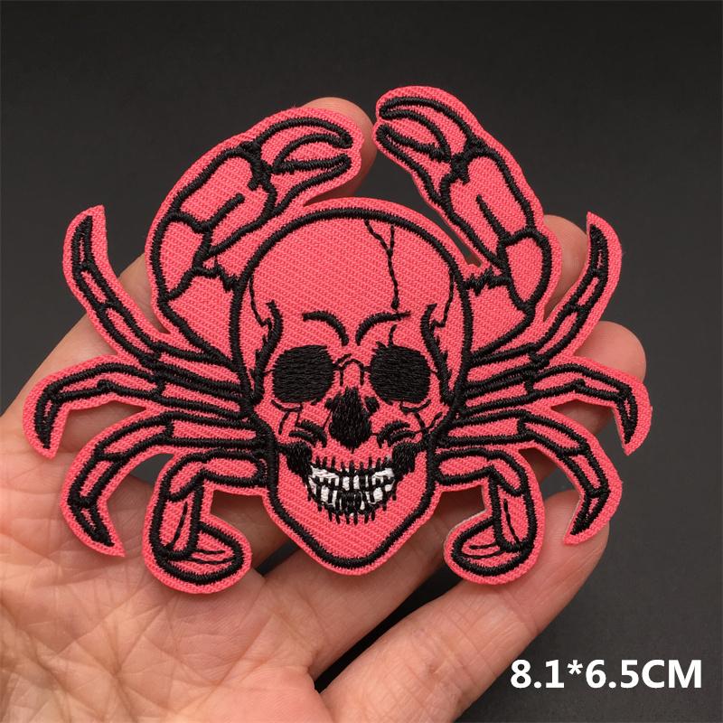 Iron On Sticker Embroidered Patches For Clothing Anime Clorhing Stickers Punk Sewing Iron-On Transfers For Clothing