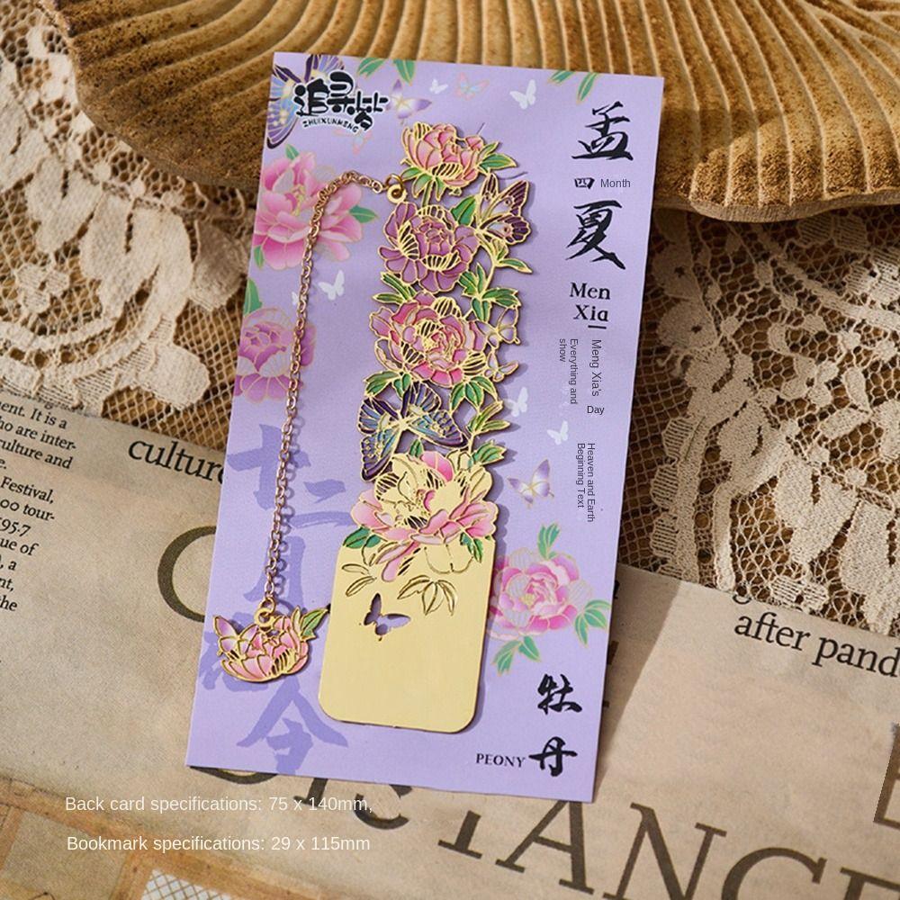 Кисточки Полые Закладки Цветочный Стиль Цветочные Закладки Ретро Металлические Закладки Школьные Канцелярские Принадлежности