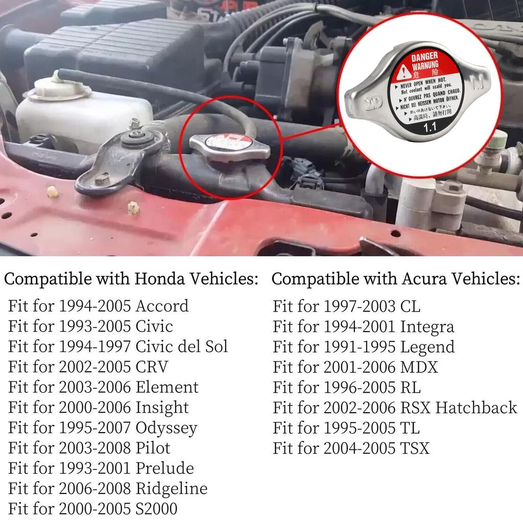 Крышка радиатора охлаждения 1.1 Бар 19045-PAA-A01 Для Honda Acura Accord Civic CRV CL TL