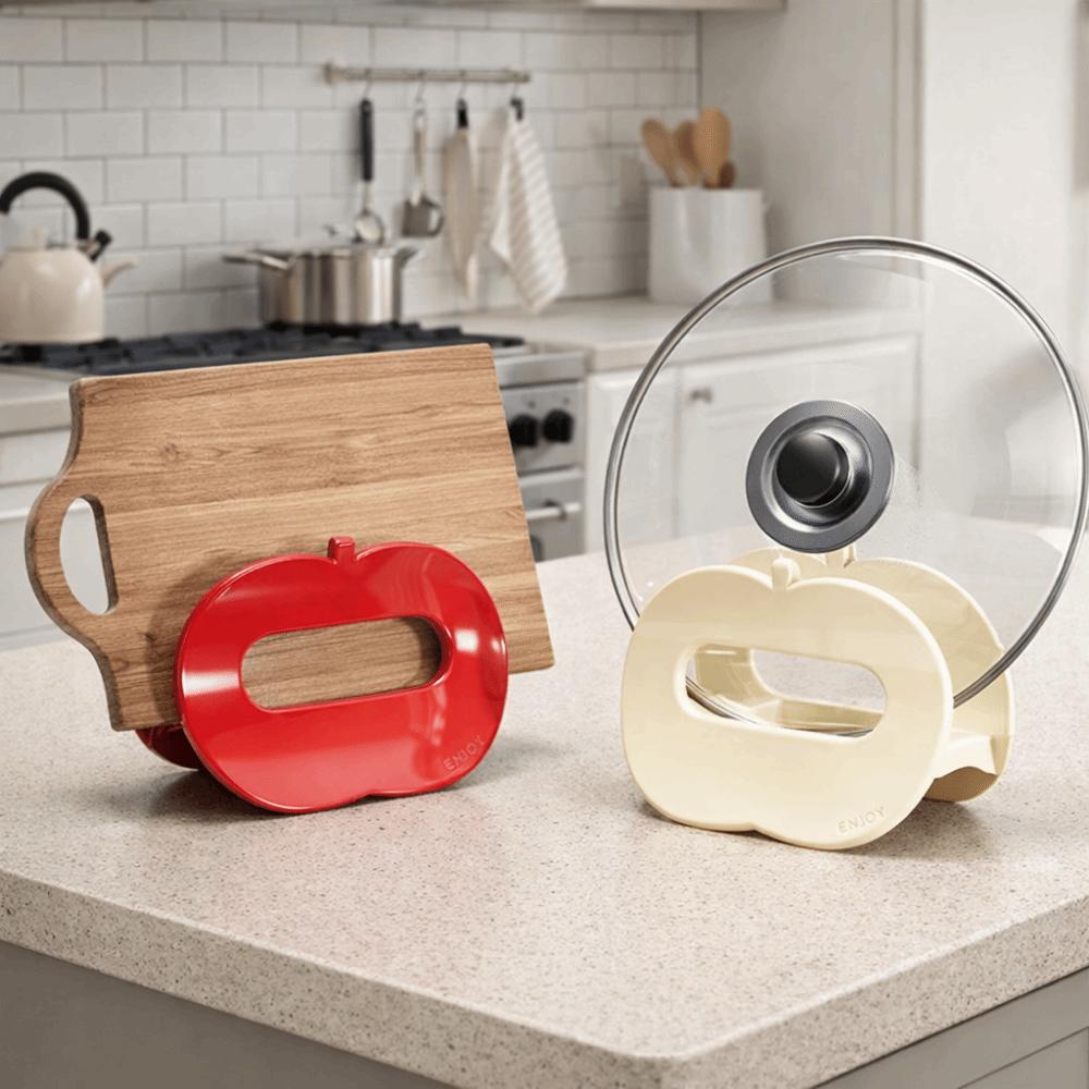Plastic Cutting Board Holder Fruit Shape Pot Cover Holder Sturdy Utensil Holder Kitchen