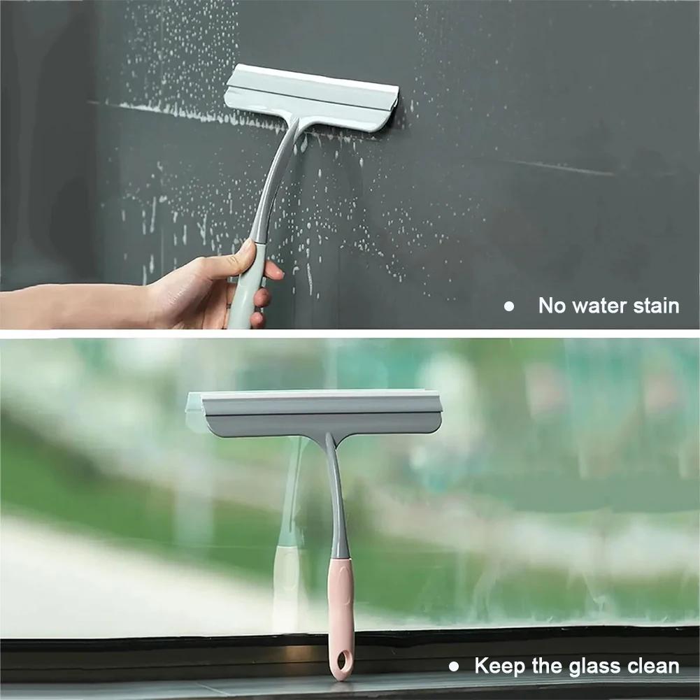 1Pc Multi-Purpose Silicone Scraping Washing Household Window Bathroom Kitchen Glass Cleaning Tool Floor Surface Small Wiper