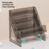 Multifunction Acrylic Desk Organizer DIY Pen Storage with Spacious Compartments for Office and School