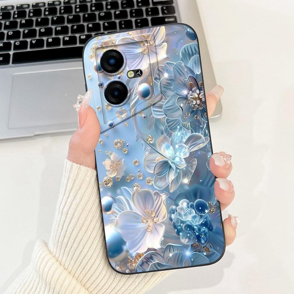 Чехол для Tecno Pova Neo 3 Силиконовый Милый Кот Модный Бабочка Цветы Любовь Расписная Крышка Для Чехла Телефона Tecno Pova Neo 3 LH6n