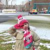 Зимний набор Микки Мауса: Мультяшная шапка, перчатки и шарф для детей