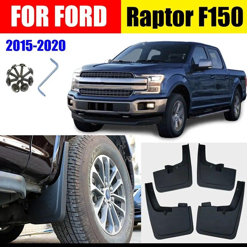 4 Pcs FOR Ford Raptor F150 F 150 Mudguard Fenders Raptor F-150 Mud Flaps Splash Guard Fender Mudflap MudguardS Car Accessories