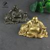 Copper Maitreya Buddha Figurines Brass Statue Ornaments Home Decor Craft for Living Room Office Desk Decorations Amitabha Buddha