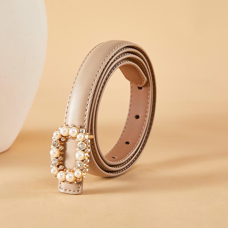 Women'S Belt Waist Women'S New Fashion Skirt Decoration Simple Dress Accessories Cowhide Thin Belt Women