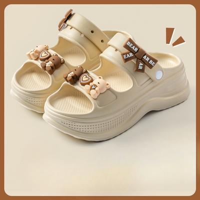 Новый стиль обуви можно носить как шлепанцы на толстой подошве для дома, противоскользящие и предотвращающие появление запаха.