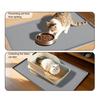 Cat Litter Box Mat with Raised Edges Non-slip Waterproof Urine Proof Easy Clean Scatter Control Kitten Litter Trapping Mat Silicone Floor Pad Pet