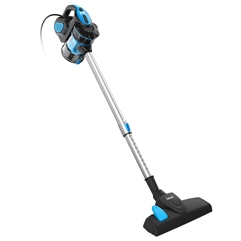 Ручной пылесос без мешка INSE, проводной электрический пылесос с метлой, 600 Вт, 18 кПа, сильное всасывание, большая емкость 1 л
