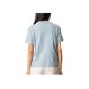 Letter Logo Round Neck Short Sleeve T-Shirt Women T-Shirts Blue 47B865G24Q