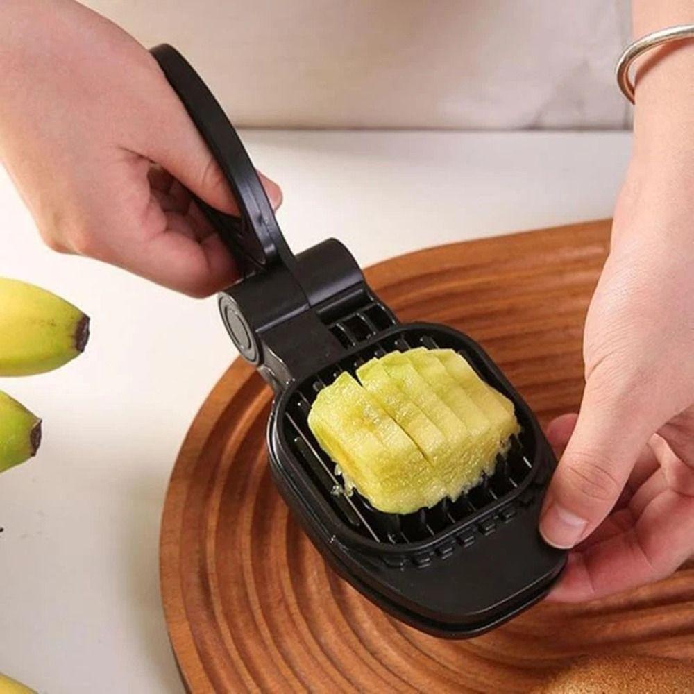 Ergonomic Design Vegetable Fruit Slicer Stainless Steel Kitchen Gadget Egg Slicer