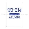 Dd Air Force Alumni Metal Sign Wall Cave Design Pub Printing Club Tin Sign Poster