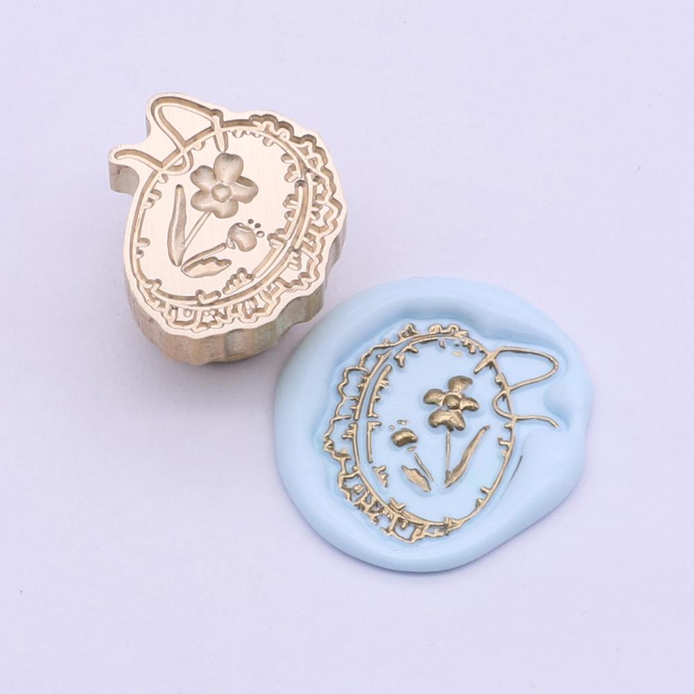 Сургучная печать Медная головка Классическая Ретро Фигурная Эмалевая головка для воска Пригласительный конверт 3D Стереоскопический рельеф для свадебной открытки