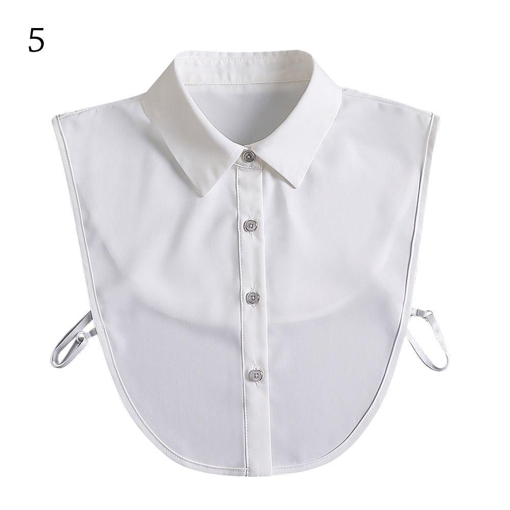 Винтажный шифоновый съемный воротник-стойка, блузка с ложным воротником, лацкан, аксессуары для одежды