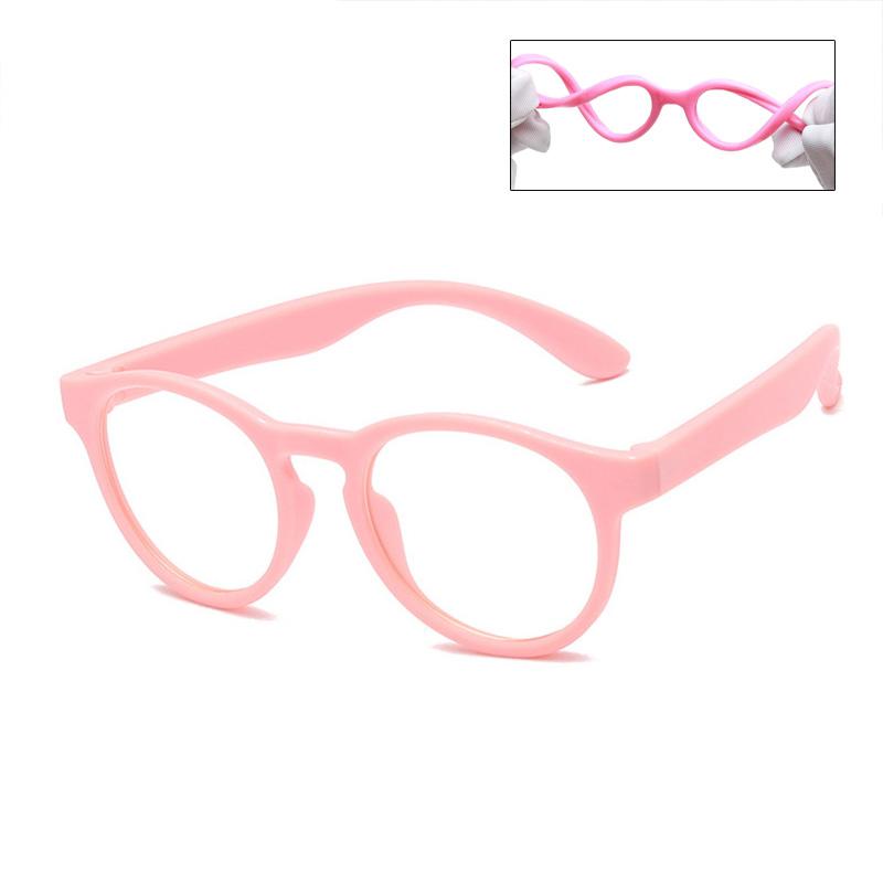 Лидер продаж, синие очки с фильтром для детей, компьютерные очки для мальчиков и девочек, гибкие очки, блокирующие синий свет, силиконовые очки, защита для глаз