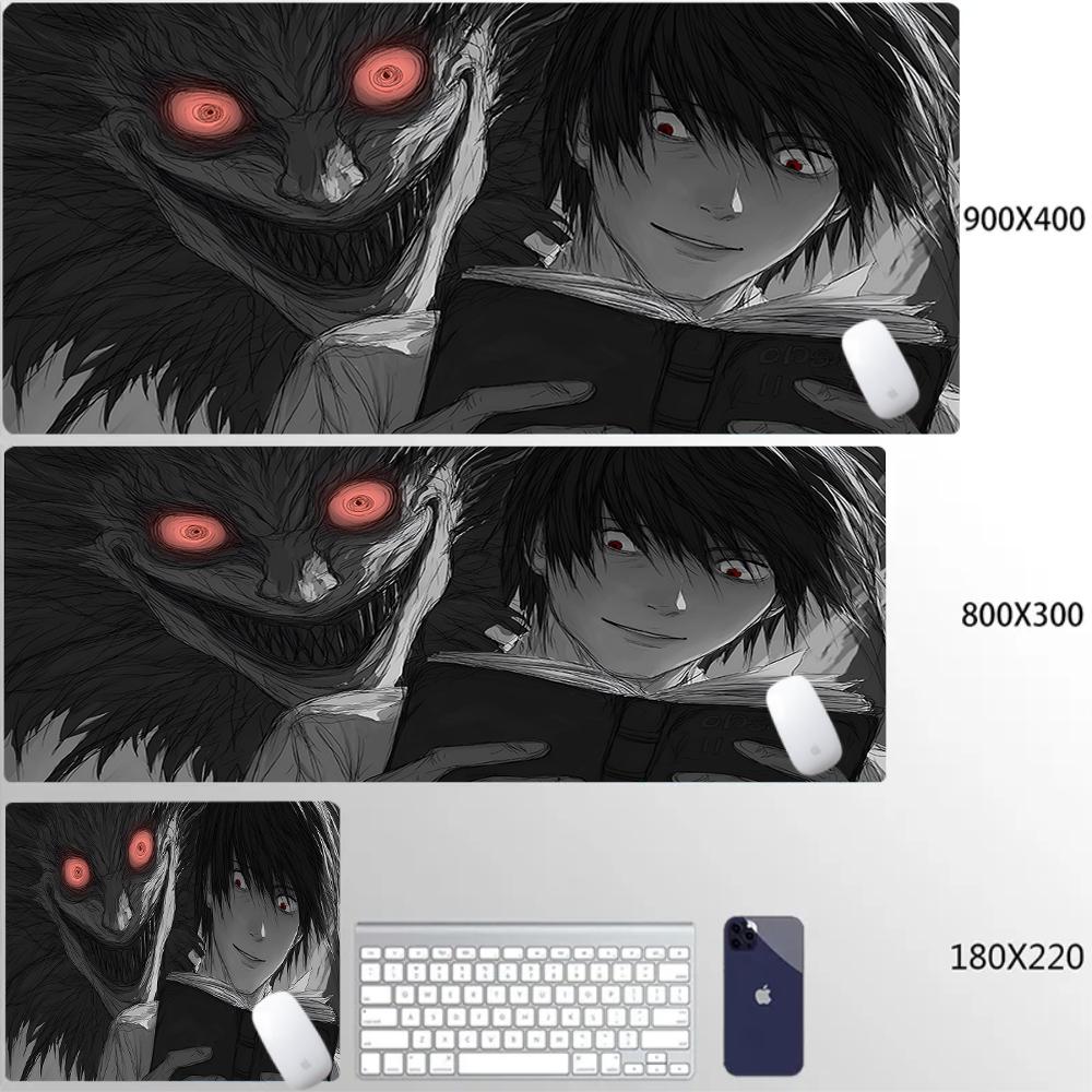 Death Note Mousepad Tide Large Thickened Mouse Pad Oversized Gaming Keyboard Notebook Table Mat Pc Computer AntiSlip Desk Mats